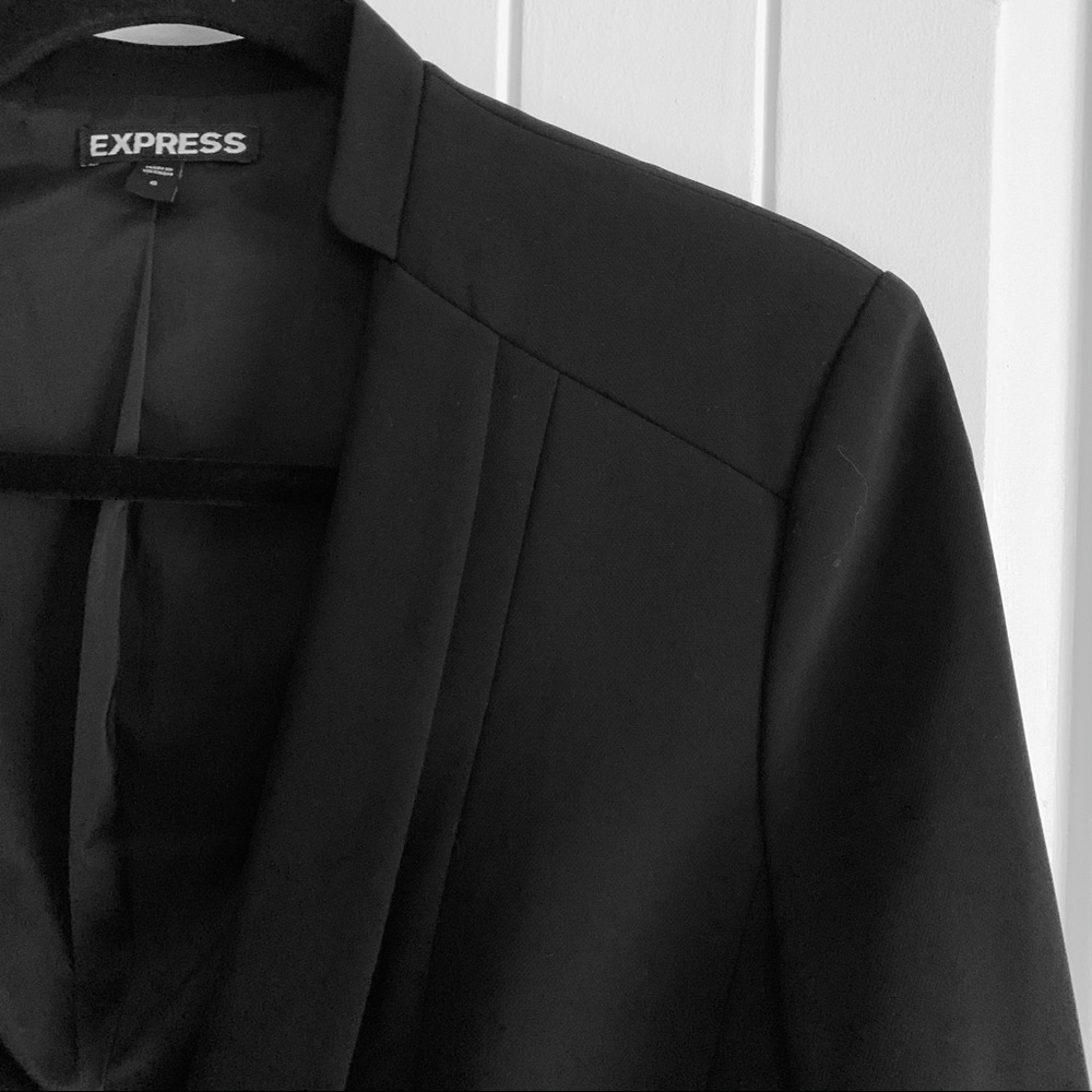 Express Single Breasted Black Blazer - image 5